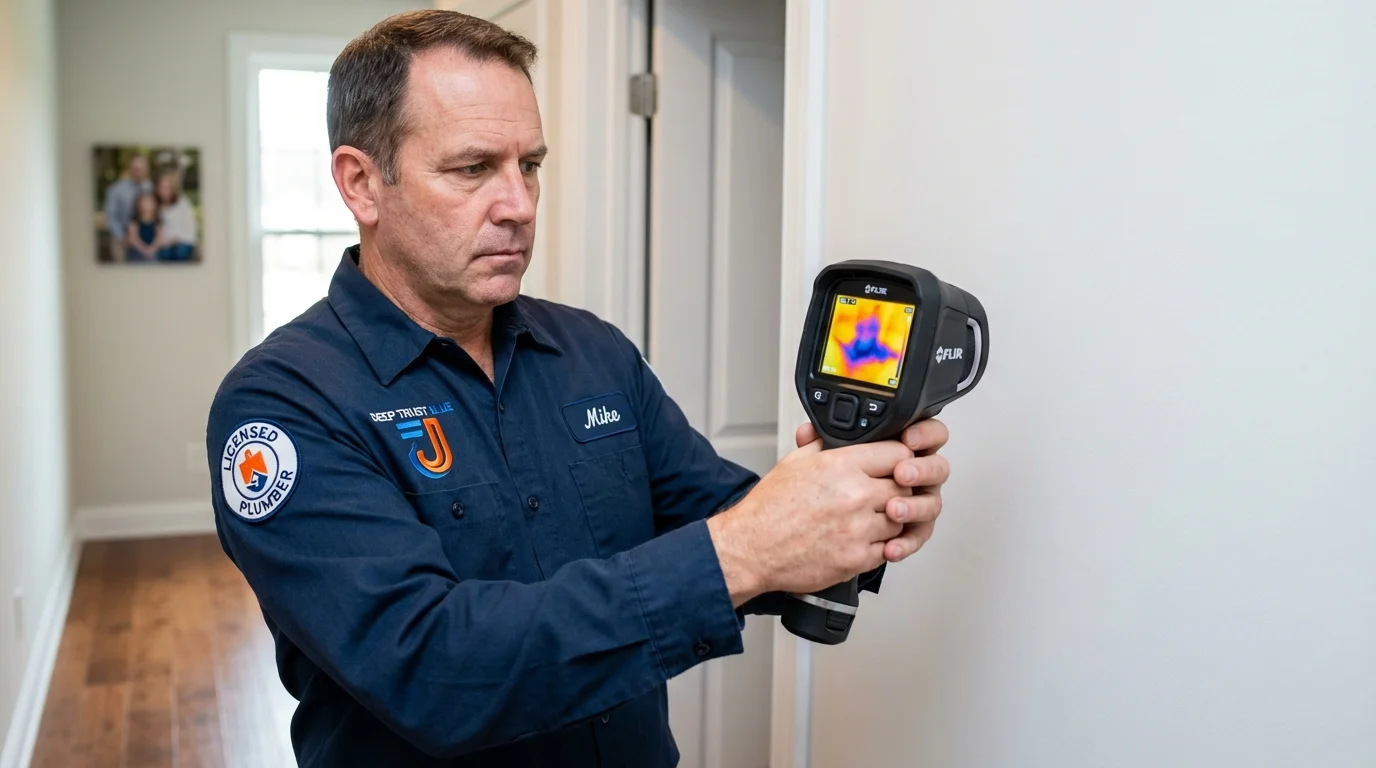Thermal imaging leak detection by Johns Plumbing LLC in Aibonito